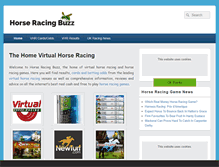 Tablet Screenshot of horseracingbuzz.net